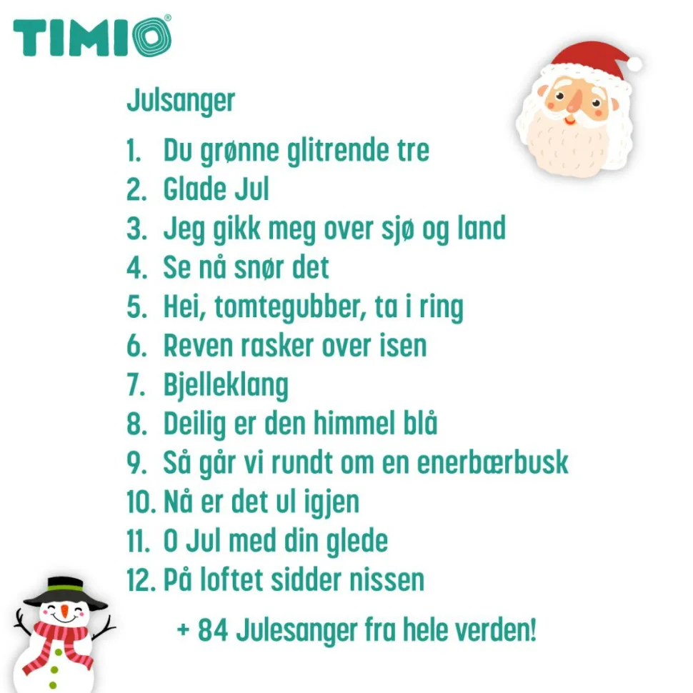 TIMIO tilbehør - Disc m. julesange