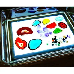 Transparent bakke med sider