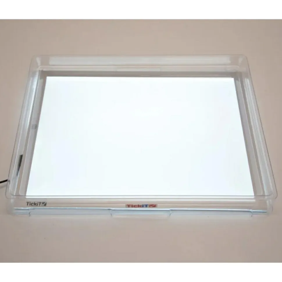 Transparent bakke til lyspanel A3