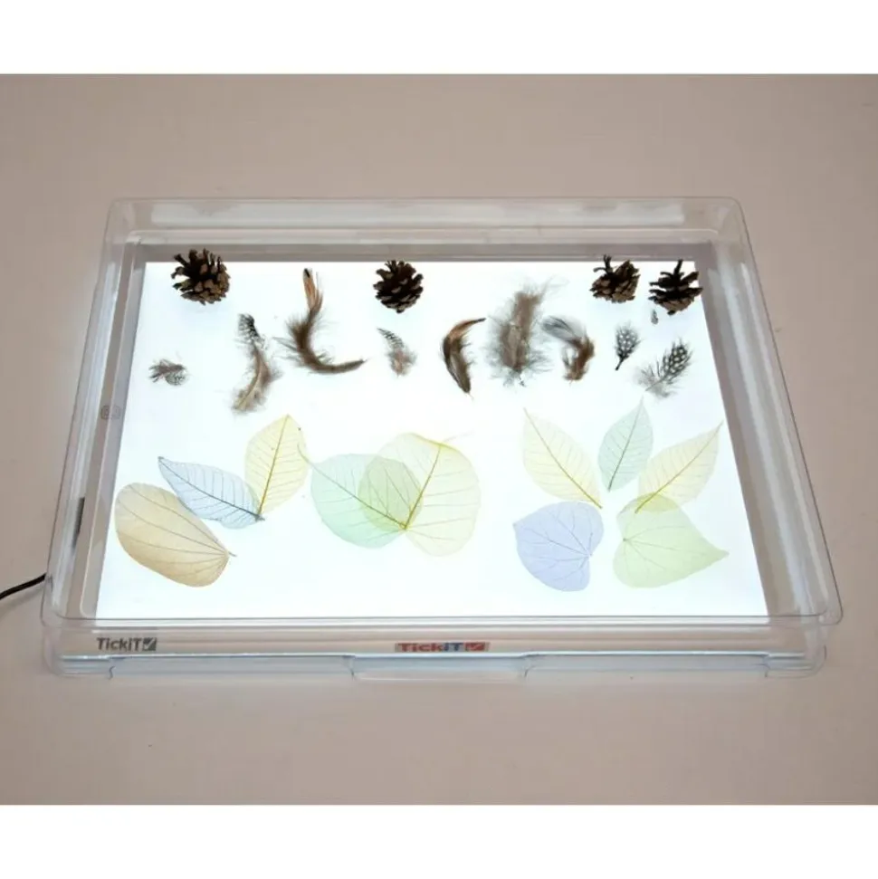 Transparent bakke til lyspanel A3