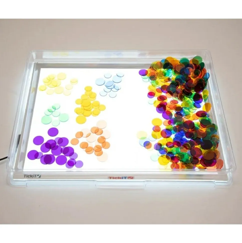 Transparent bakke til lyspanel A3