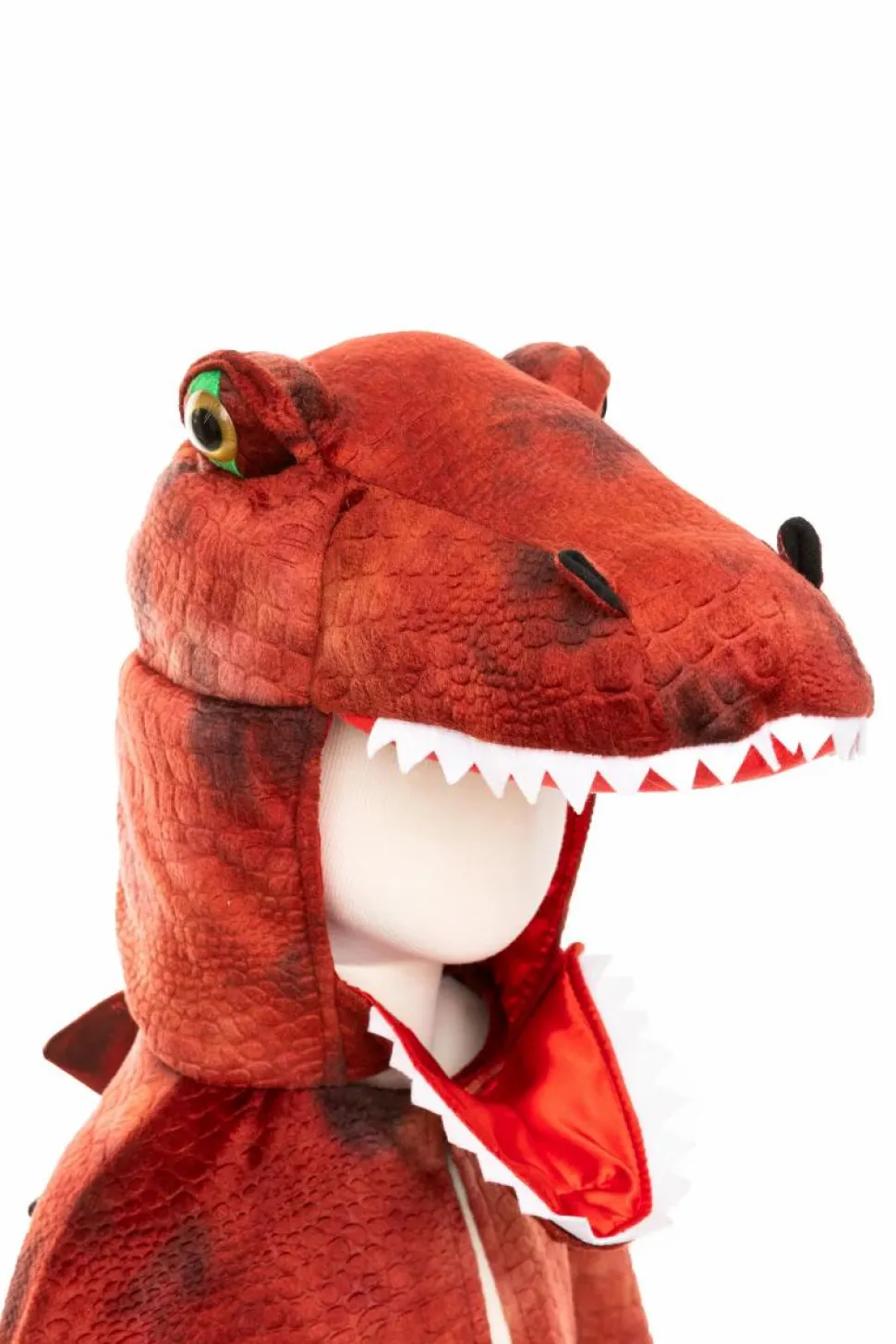 T-Rex kappe med klør - Rød, str. 4-6 år