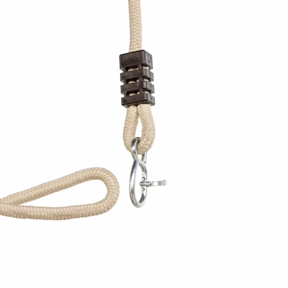 Trægynge 44 x 17,5 cm - 6 meter (beige reb)