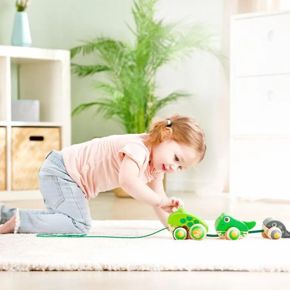 Trækkelegetøj - Familien Frø