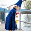 Troldmandskappe m. stjerner, str. 4-6 år