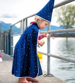 Troldmandskappe m. stjerner, str. 4-6 år