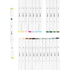 Twin Markers - Natur & pastel, 24 stk