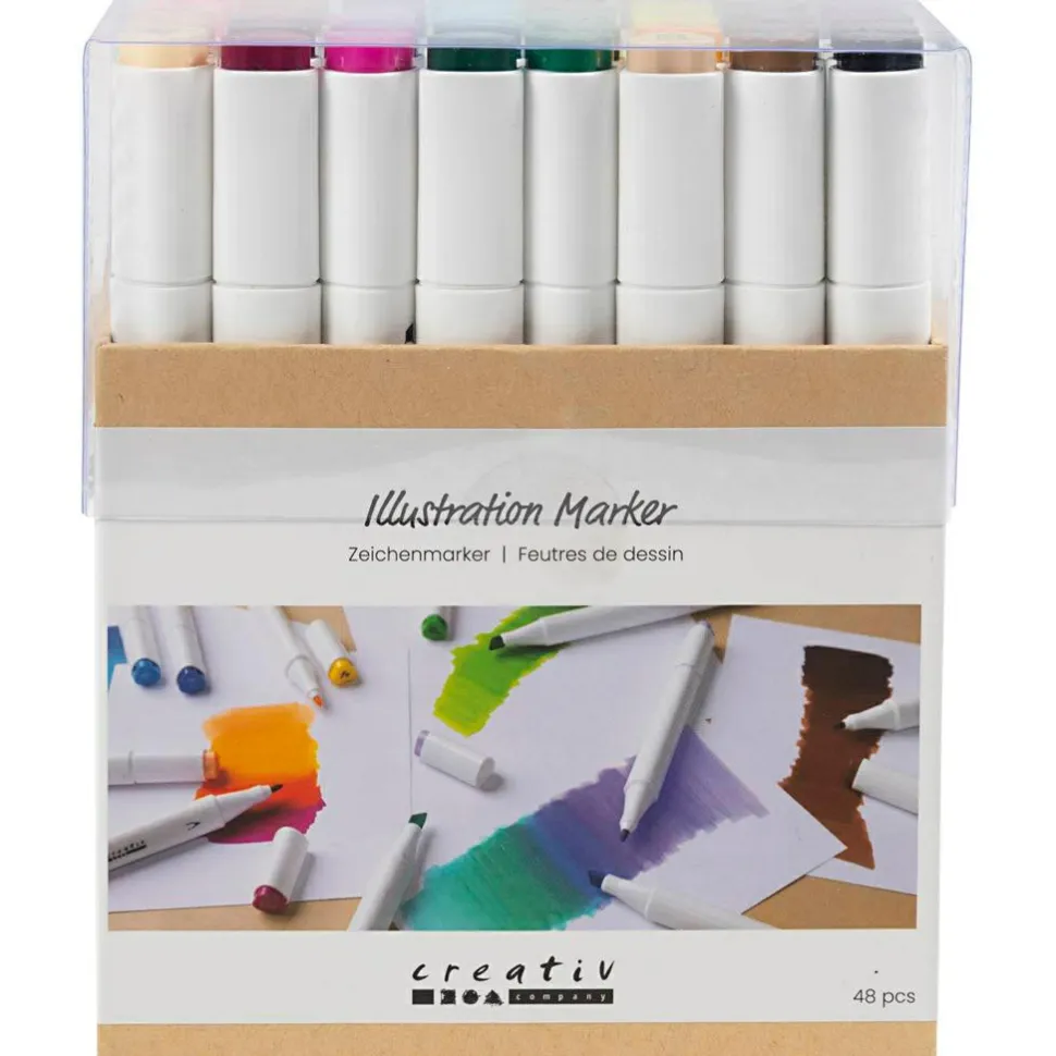 Twin Markers, 48 stk