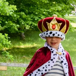 Udklædning - Kongekrone (rød)