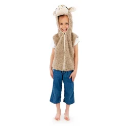 Vest m. hætte - Lama, str. 3-7 år