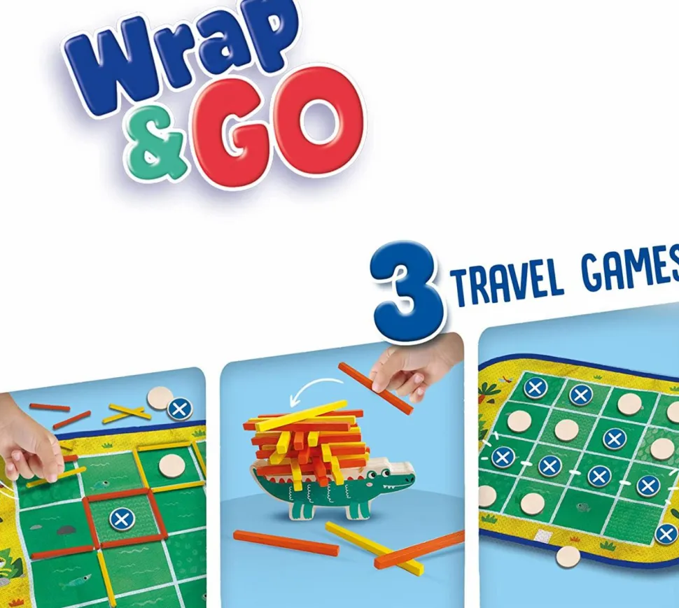 Wrap&Go - Fire på stribe, Stablespil og Kvadrater