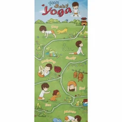 Yogamåtte til børn - 145 x 61 cm, 1 stk
